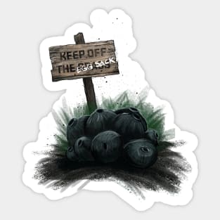 Alien Covenant egg sack (keep off the grass) Sticker